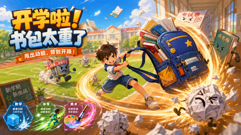 开学啦!书包太重了