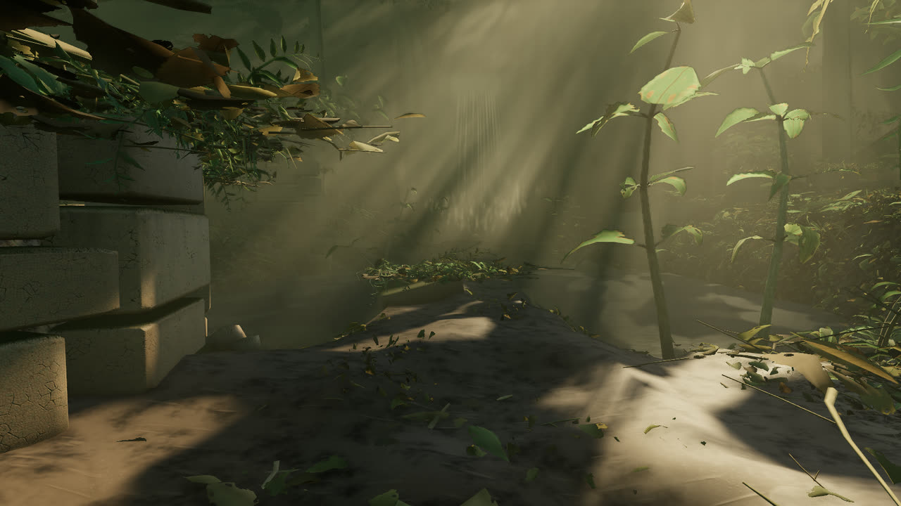 Temple clearing
